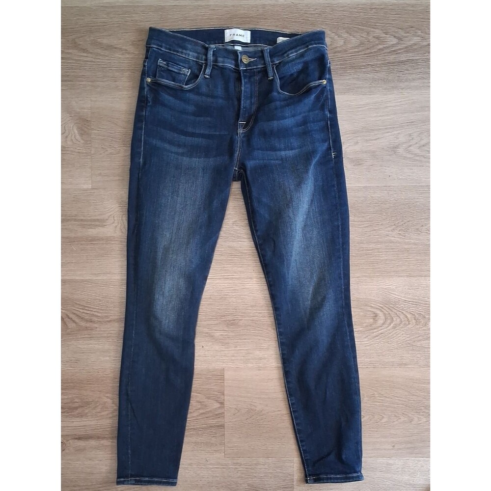Frame Denim Indigo Skinny Jeans for Women